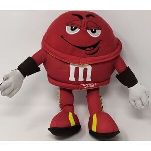 Red M&M's Candy Plush Stuffed Toy 13" Long Joe Gibb's Racing Nascar Toy Factory